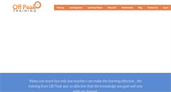 Desktop Screenshot of offpeaktraining.com